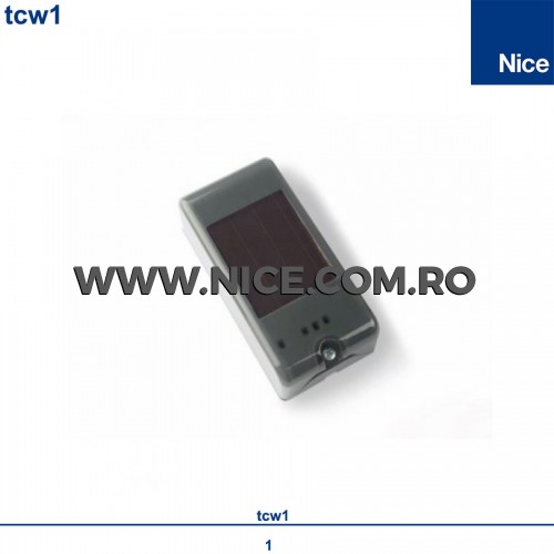 Transmitator wireless cu panou solar pentru bordura sensibila Nice Tcw2